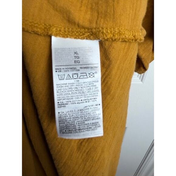 Old Navy Knit Drawstring Waist Shirt Dress Miner Gold XL Fall Normcore Minimal - Picture 4 of 6